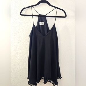 Women's Sleeveless VA VA Top By Joy Han. Black In A Med.